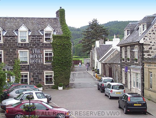 Streetscape photo of Comrie Scotland