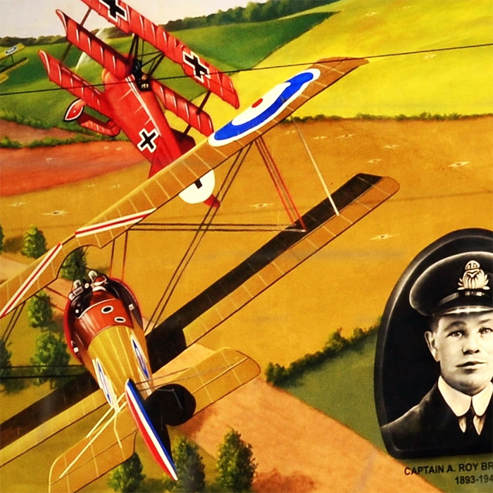 War plane mural