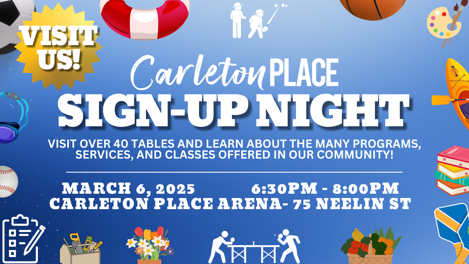 Sign up night poster