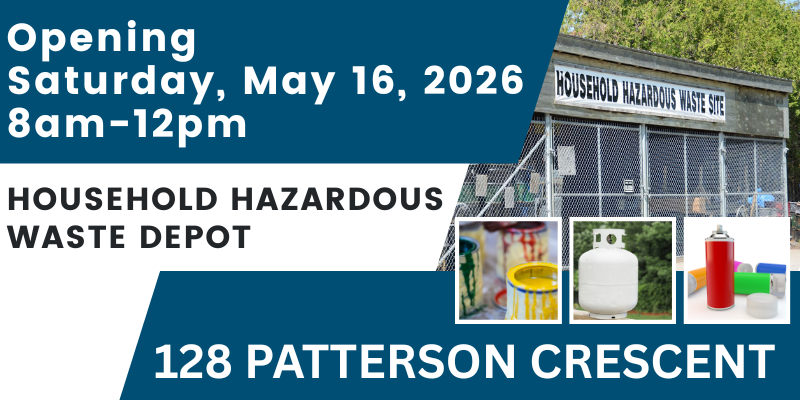 banner for household hazardous waste opening