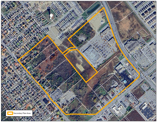 Franktown Road Secondary Plan Area Key map